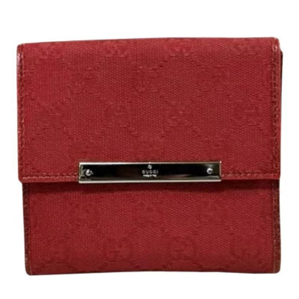 Gucci W hook wallet GG canvas bi fold